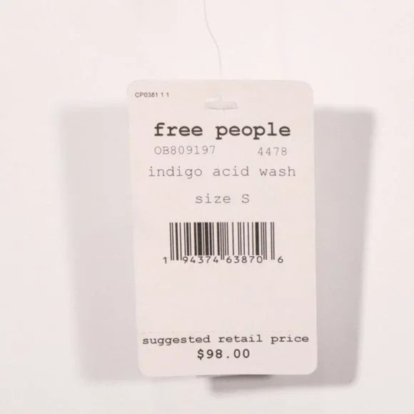 NWT Free People X Revolve Rumors Denim Jacket in Indigo Wash - Picture 7 of 14